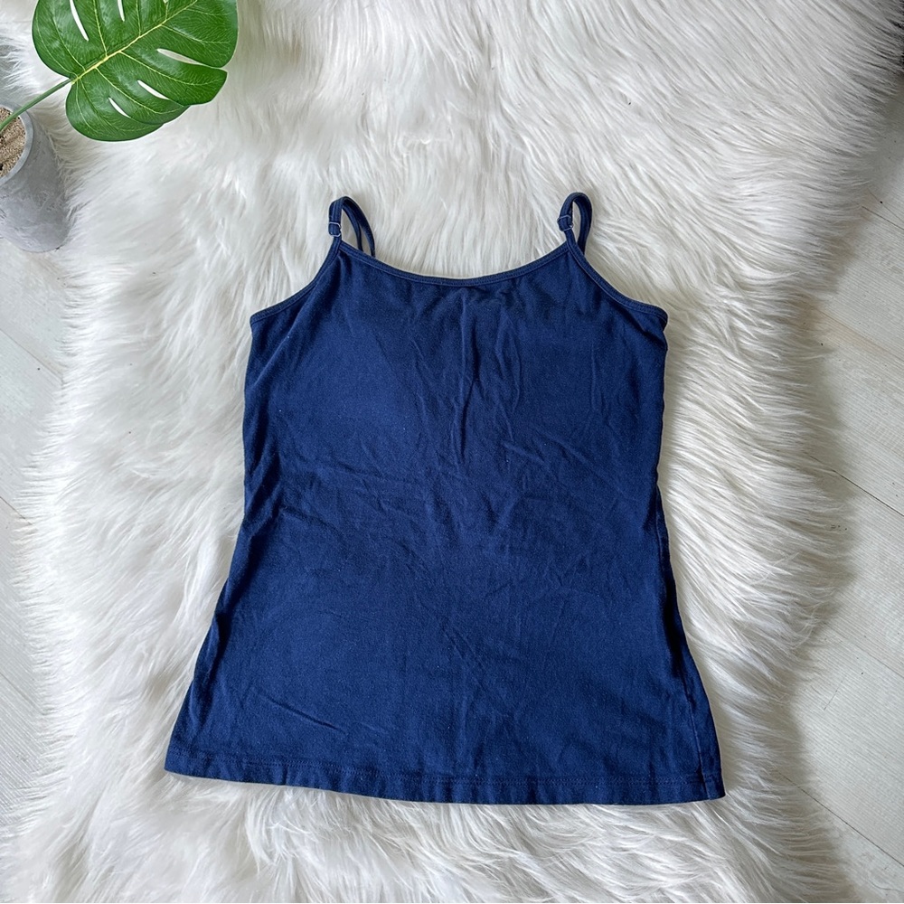 3x$25 Basic Editions Built In Bra Tank Top, S